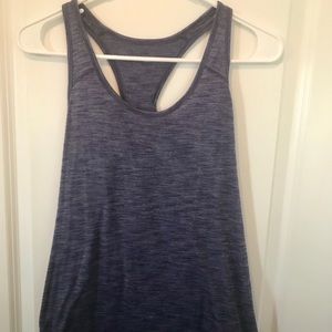 Lululemon Love tank, pleated, heathered purple